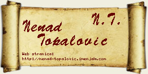 Nenad Topalović vizit kartica